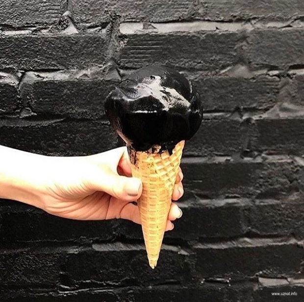 Невероятное черное мороженое